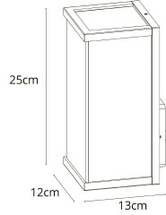 Уличный настенный светильник Arte Lamp Pot A1631AL-1BK