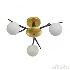 Потолочная люстра Arte Milano 273408/3 BK/GD