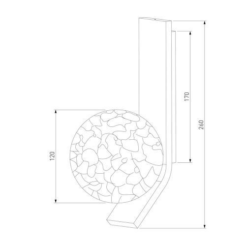 Бра Eurosvet Luxor 40019/1 латунь a060769
