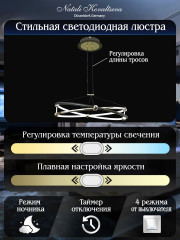 Подвесная люстра Natali Kovaltseva HIGH-TECH LED LAMPS 82049