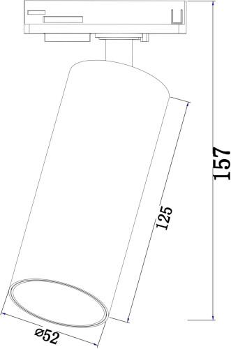 Трековый светильник Maytoni Focus LED TR021-1-12B4K