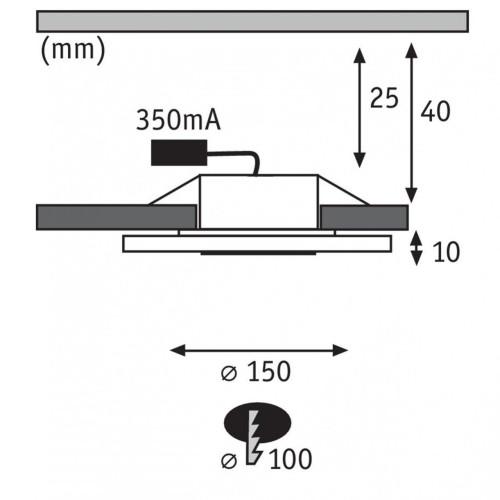 Встраиваемый светодиодный светильник Paulmann Premium Line Whirl 92735