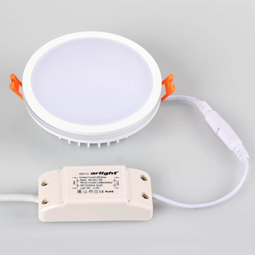 Влагозащищенный светильник Arlight LTD-115SOL-15W Warm White 020708
