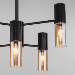 Люстра на штанге Eurosvet Tesoro 70125/6 черный Smart a053245