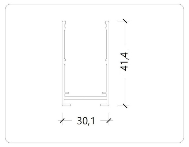 Шинопровод накладной AM Group AM541 1M BK SMART