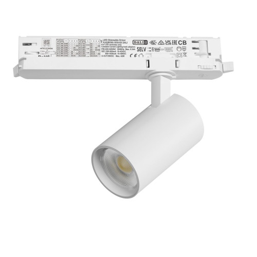 Трековый трехфазный светильник Quattro LED с управлением DALI Lightstar Alta Base A5136DALI