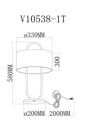 Настольная лампа Moderli Palma V11599-1T