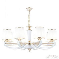 Подвесная люстра Arte Milano Florentia-2457 302457/8 Wh/Gd