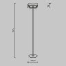 Торшер Maytoni Dress code MOD348FL-L24BBS3K