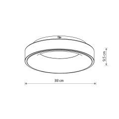 Потолочный cветильник Nowodvorski Nikki Round Led White 11210