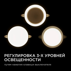 Встраиваемая светодиодная панель безрамочная Apeyron FLP 06-106