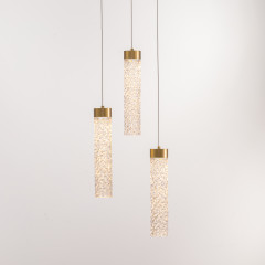 Подвесной светильник MD24030028-3A brass/clear
