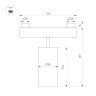 Трековый светильник Arlight ART-INBELT-SPOT-R56-15W Day4000-MIX (BK, 34 deg, 48V, DALI) 051361