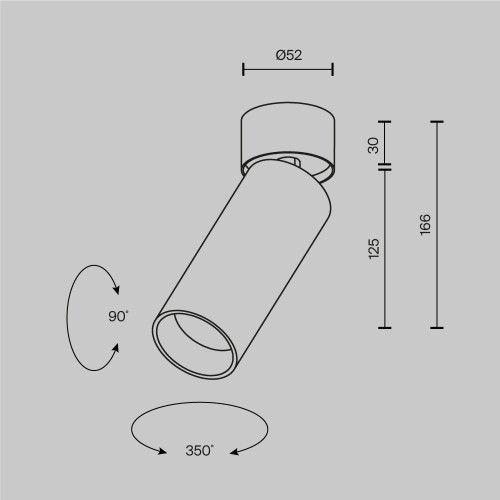 Спот Maytoni Technical Focus Led C055CL-L12W3K-W-PT