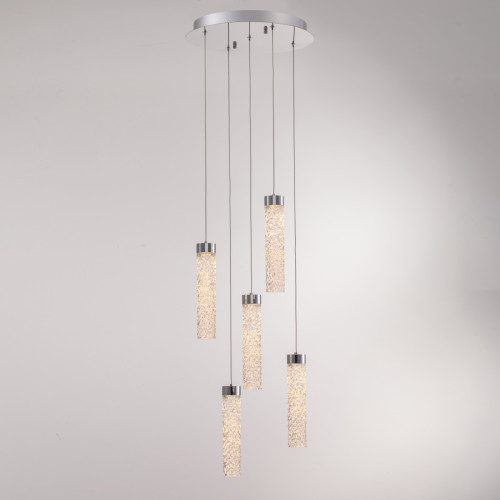 Подвесной светильник MD24030028-5A chrome/clear