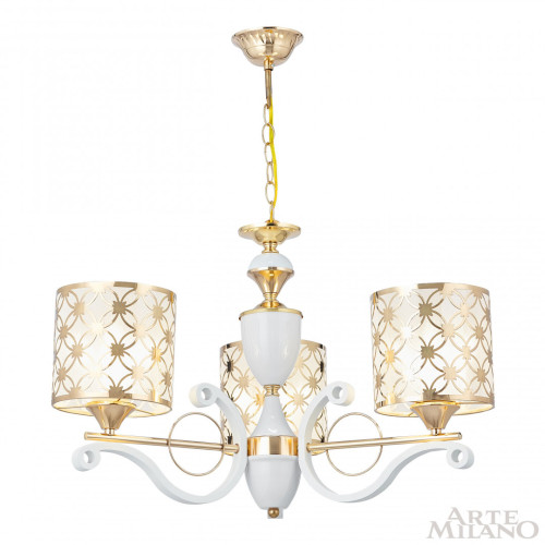 Подвесная люстра Arte Milano Florentia-3097 303097/3 Wh/Gd