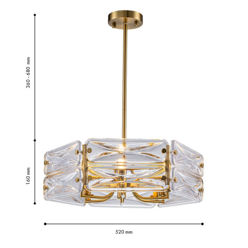 Люстра на штанге Favourite Glacies 4764-6P