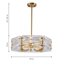 Люстра на штанге Favourite Glacies 4764-6P