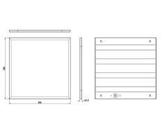 Светодиодная панель Эра SPO-6-36-6K-M-EM Б0065298
