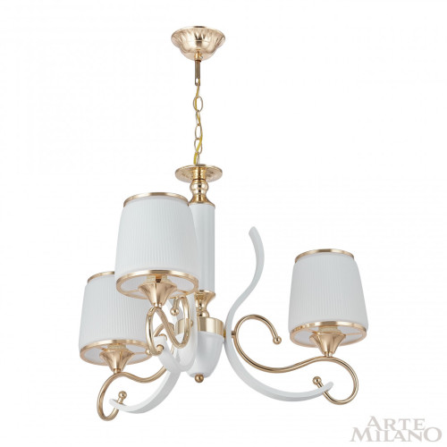 Подвесная люстра Arte Milano Florentia-3857 303857/3 Wh/Gd