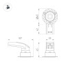 Встраиваемый светильник Arlight MS-RIALTO-TRIMLESS-R40-9W Warm2700 054472