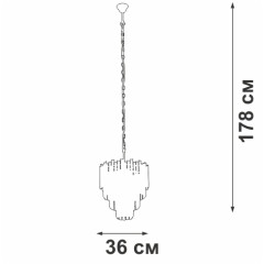 Подвесная люстра Vitaluce V58470-8/5