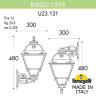 Уличный настенный светильник Fumagalli BISSO/CEFA U23.131.000.BYE27