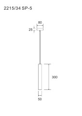 Подвесной светильник Divinare Cottero 2215/34 SP-5