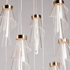 Каскадная люстра De Markt Конти 488013110