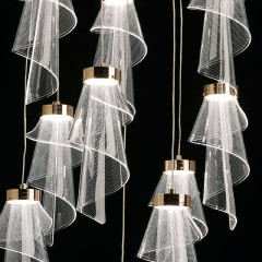 Каскадная люстра De Markt Конти 488013110