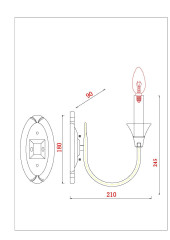 Бра Arte Lamp Collinetta A4094AP-1WH