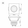 Мебельный светильник Arlight LTM-S50x50WH 5W Day White 25deg