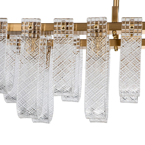 Люстра на штанге Indigo Brina 12027/10PL Brass V000367