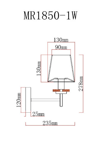 Бра MyFar Daniel MR1850-1W