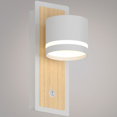 Настенный светильник Reluce 22540-0.2-01 WH+WOOD