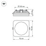 Встраиваемый светильник Arlight LTD-96x96SOL-10W Day White 4000K 017634