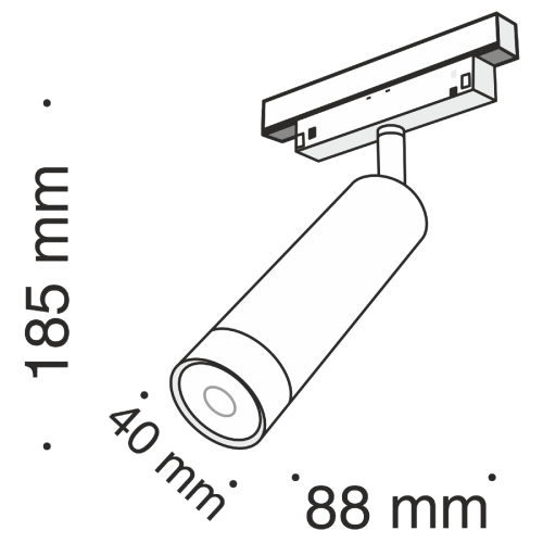 Трековый светильник Maytoni Track lamps TR019-2-7W4K-B