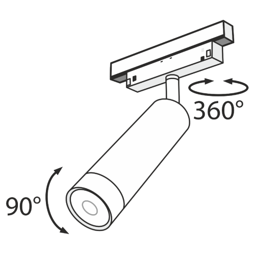Трековый светильник Maytoni Track lamps TR019-2-7W4K-B