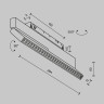 Трековый магнитный светильник Maytoni Technical Points Ro tExility X TR242-2-12W4K-B