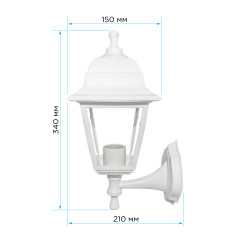 Уличный настенный светильник Apeyron Леда 11-11БЕЛ