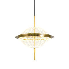 Подвесной светильник 8631P/B gold/clear