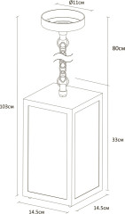 Уличный подвесной светильник Arte Lamp Belfast A4569SO-1BK