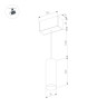 Трековый светильник для магнитного шинопровода Arlight Mag-Spot-Hang-25-R30-5W Warm3000 034244