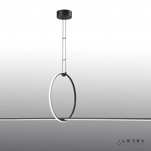 Подвесной светодиодный светильник iLedex Zoom 10339P/A2-35W-3000K BK-WH