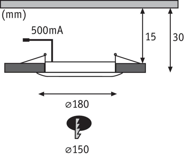 Встраиваемый светодиодный светильник Paulmann Premium Panel IP65 92801