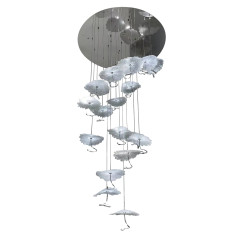 Подвесная люстра Delight Collection X-8827P/19 silver