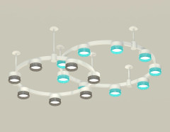 Комплект подвесного светильника Ambrella Light Techno Ring XR92211200 (A9221, A9226, C9241, C9236, N8488, N8484)