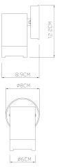 Светильник настенный ARTE Lamp A3503AL-1WH