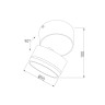 Накладной спот Elektrostandard Okko 35157/U черный 4690389219078 a072072