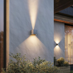 Уличный настенный светильник Arlight LGD-PERAN-WALL-S120x120-6W Warm3000 (WH, 0-80 deg, 230V) (IP65 Бетон) 058169